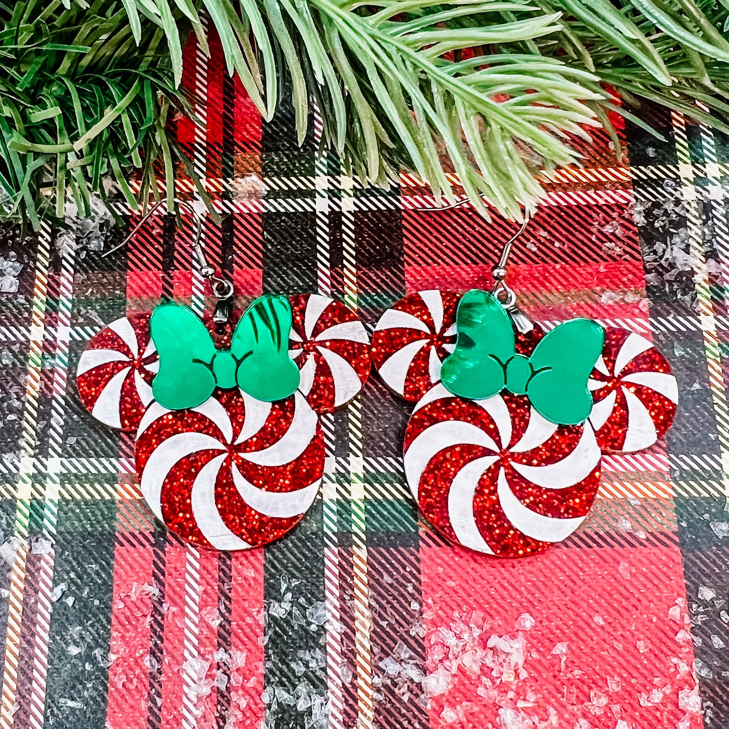 Peppermint Mouse Dangles