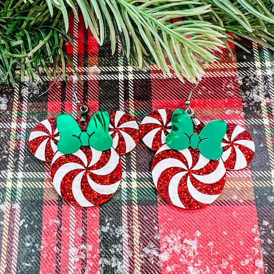 Peppermint Mouse Dangles