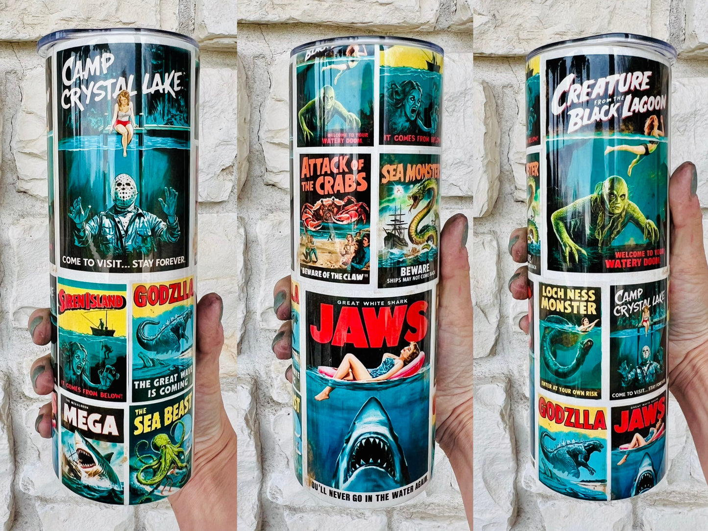 Vintage Monster Movie Tumbler