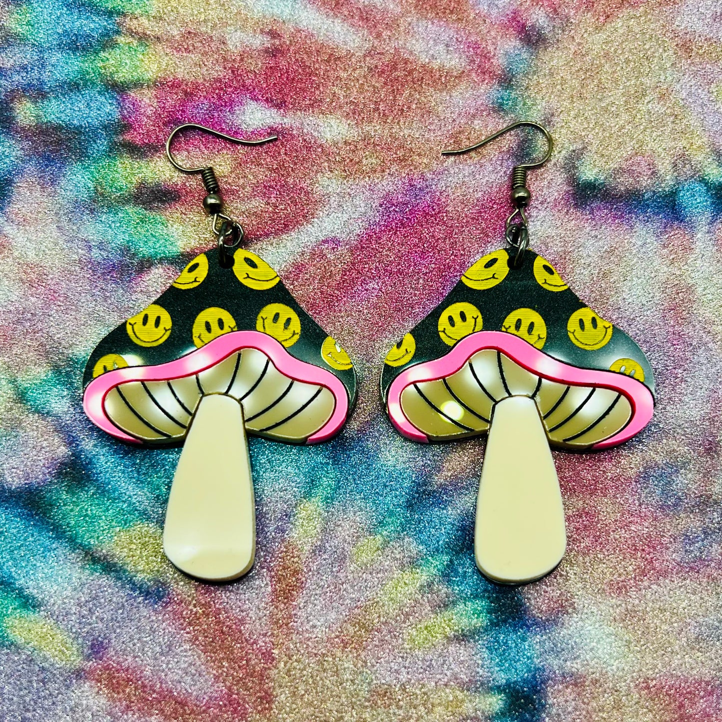 Smiley Mushroom Dangles