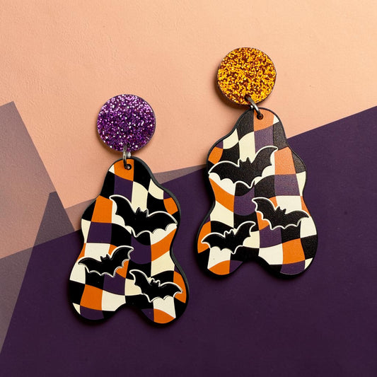 Checkered Bats Dangles