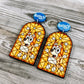 Blue Heeler Stained Glass Dangles