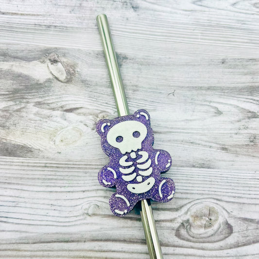 3D Printed Gummy Bear Skeleton Straw Topper