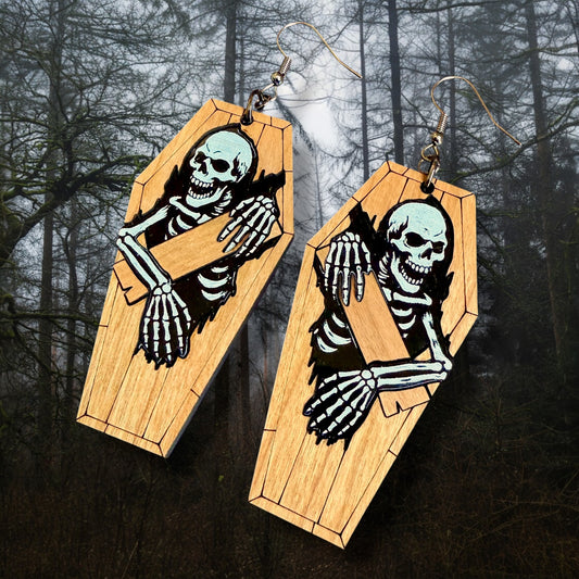 Coffin Skeleton Dangles