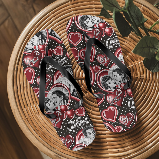 I Love Lucy Flip Flops