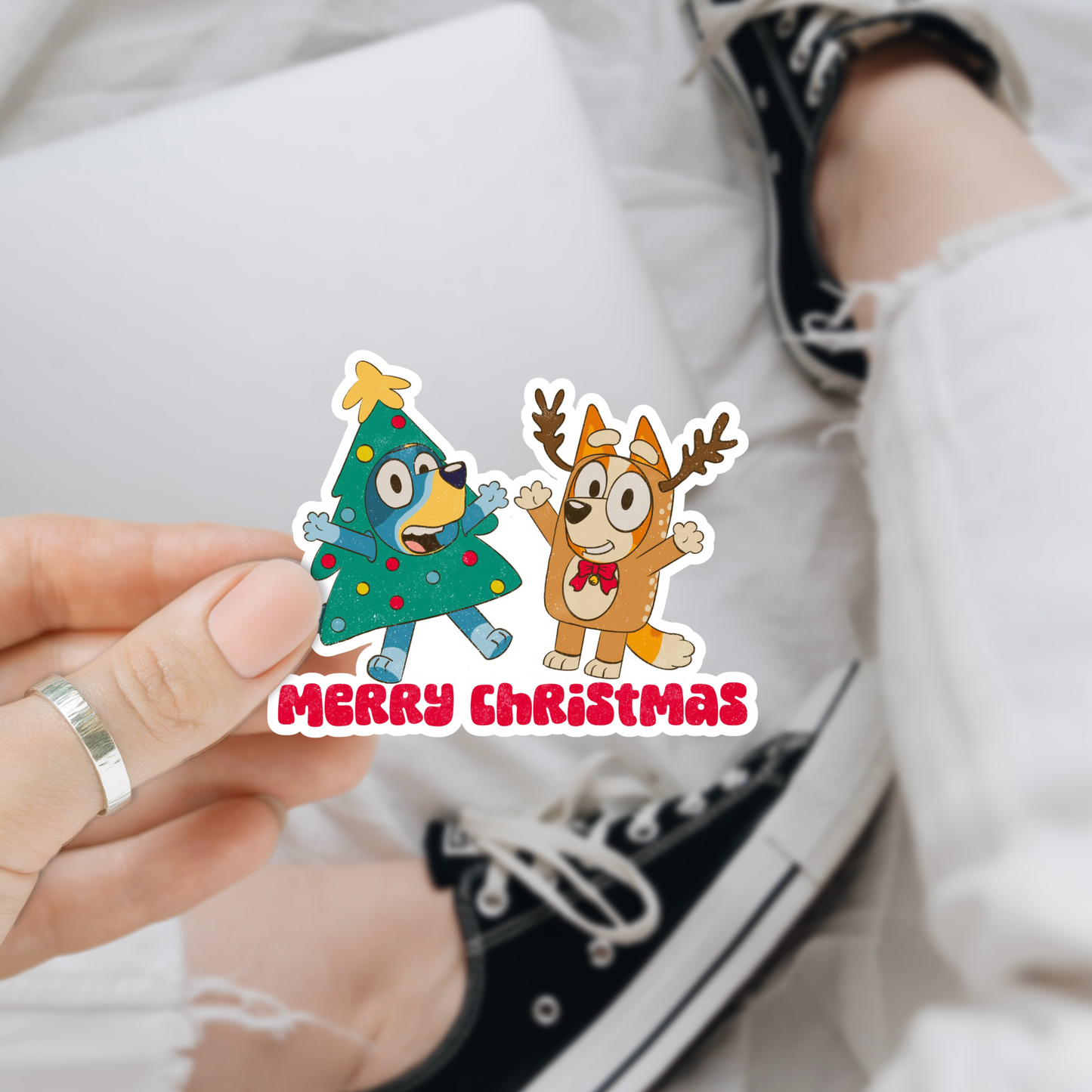 Christmas Cartoon Vinyl Decals (15 Designs Available)