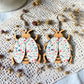 Floral Beetle Wood Dangle (4 Patterns Available)