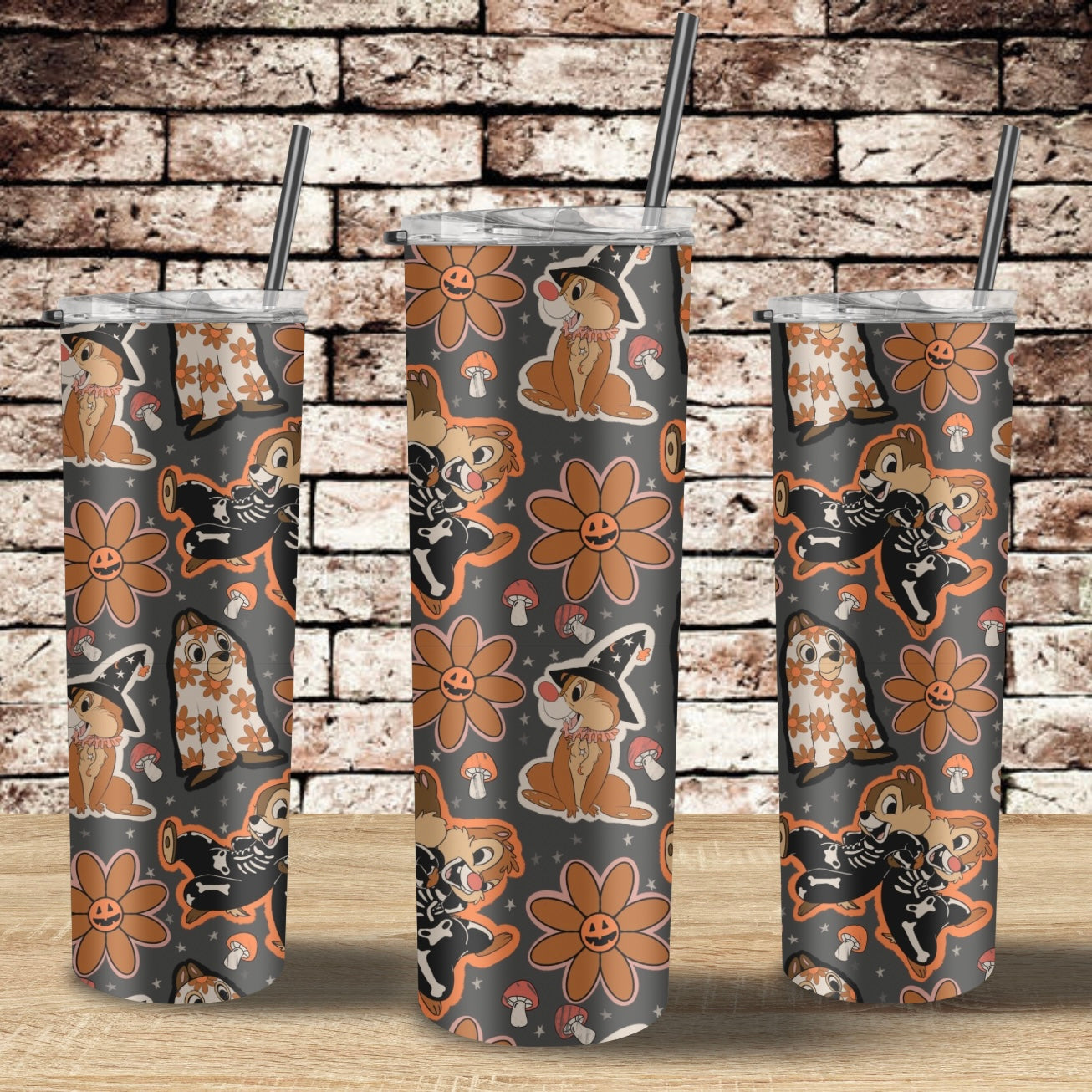 Halloween Chip N Dale Tumbler