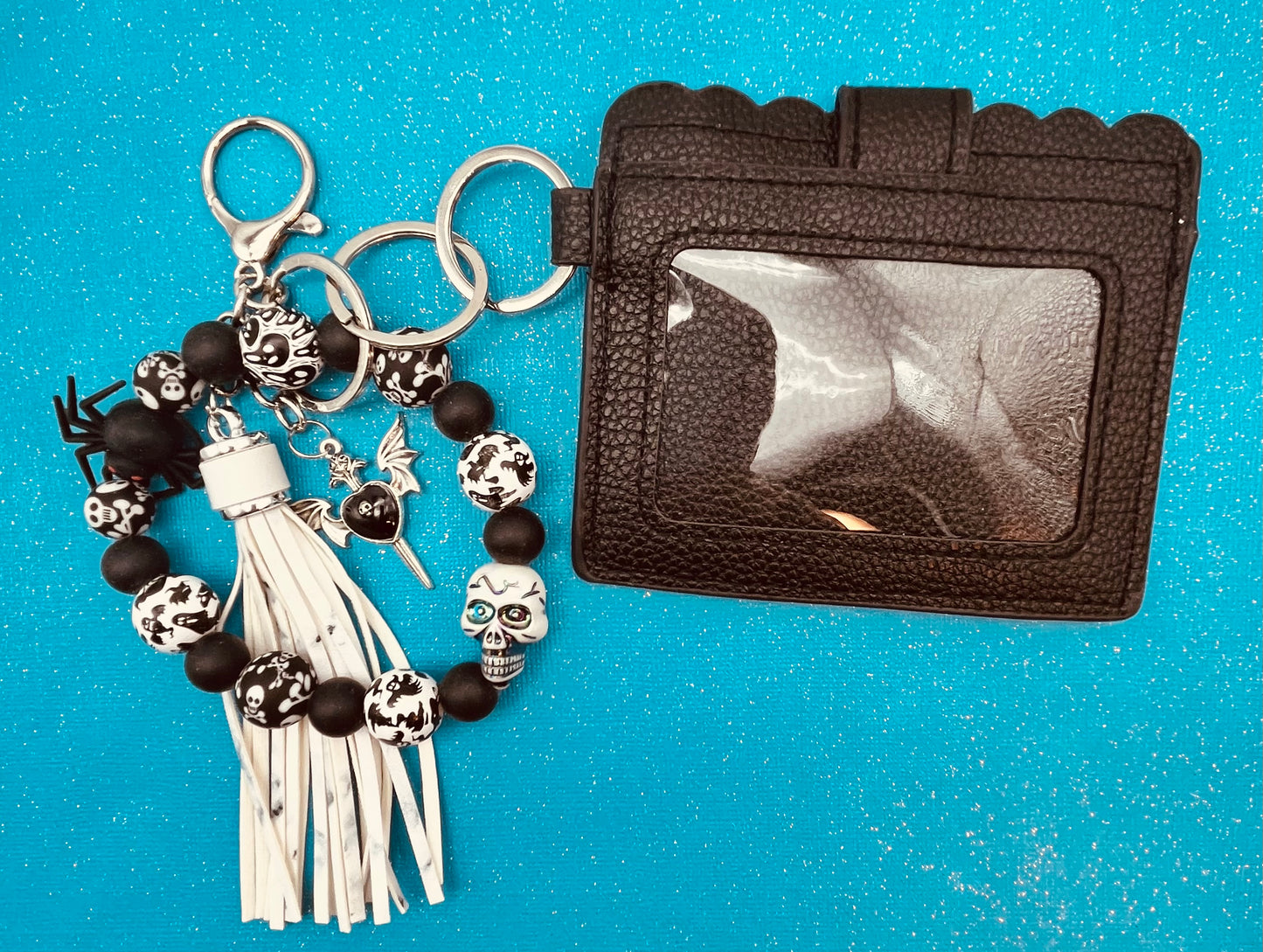Keychain Wristlet with Wallet Bracelet