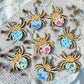 Floral Spider Wood Dangle (4 Patterns Available)