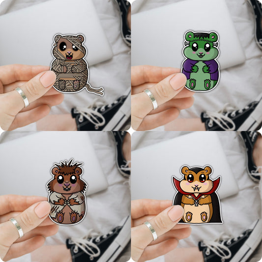 Hamster Monster Vinyl Decals (4 Designs Available)