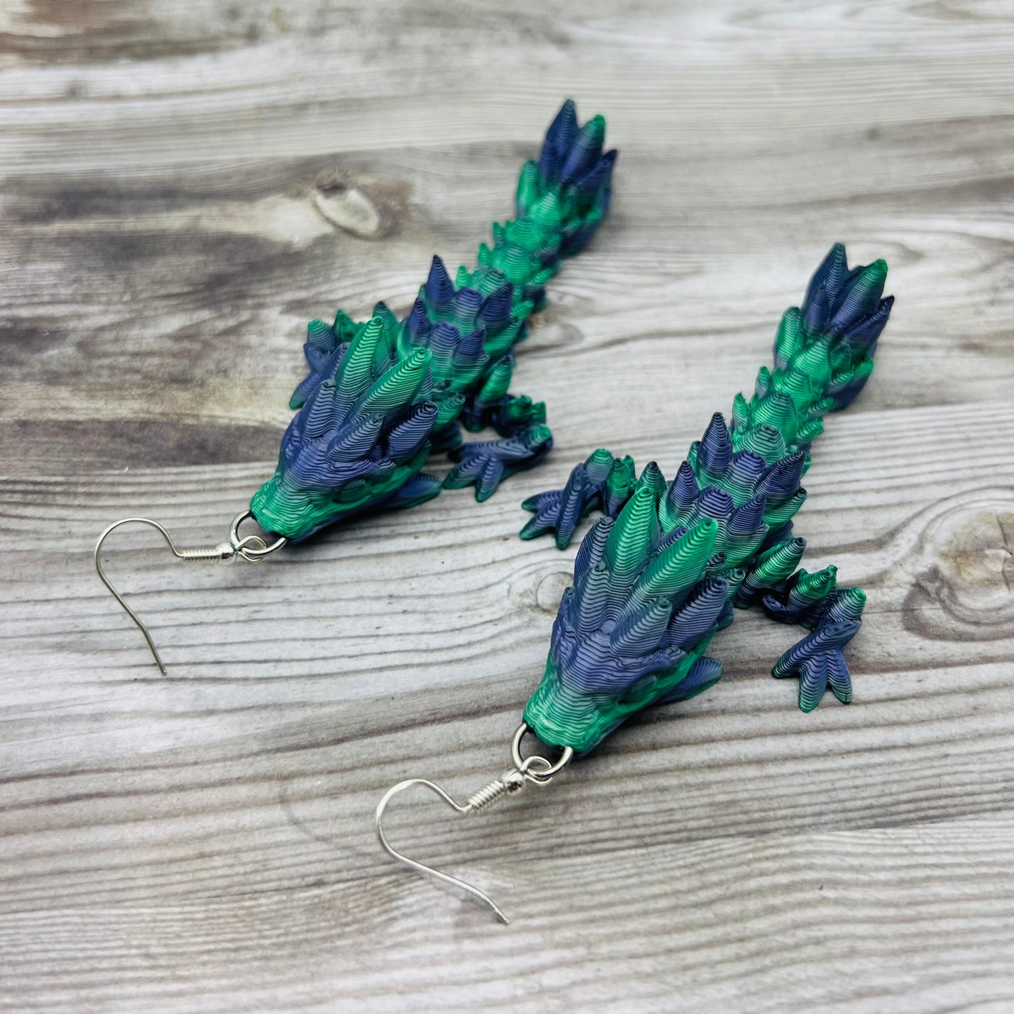 3D Printed Crystal Dragon Dangles (Multiple Colors Available)