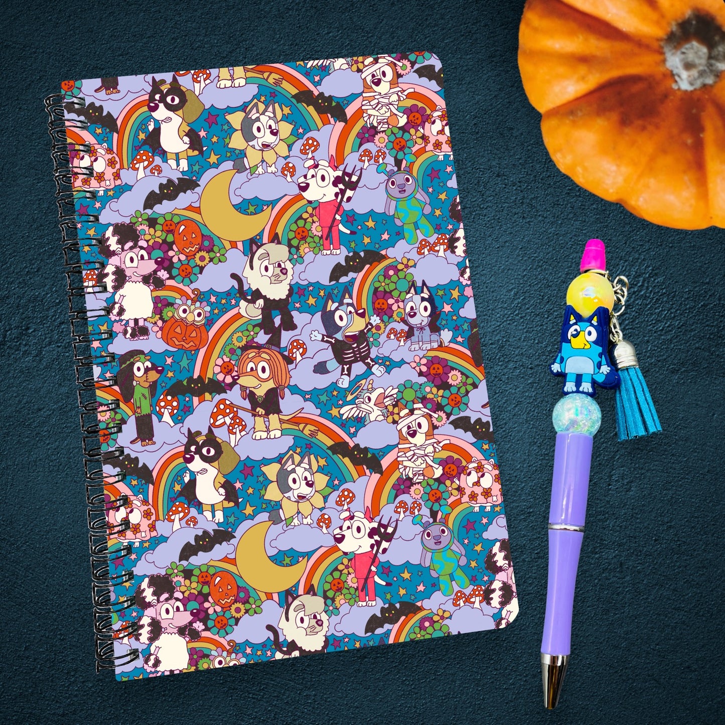 Halloween Heeler Notebook & Pen Set