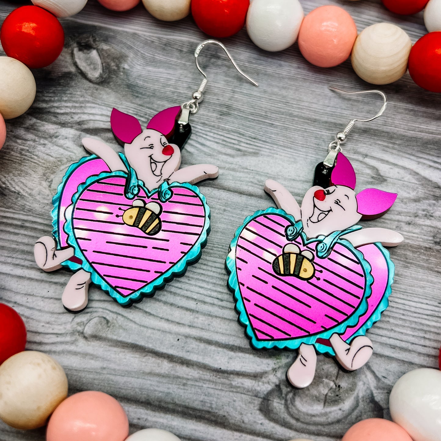 Piglet Valentine Dangles