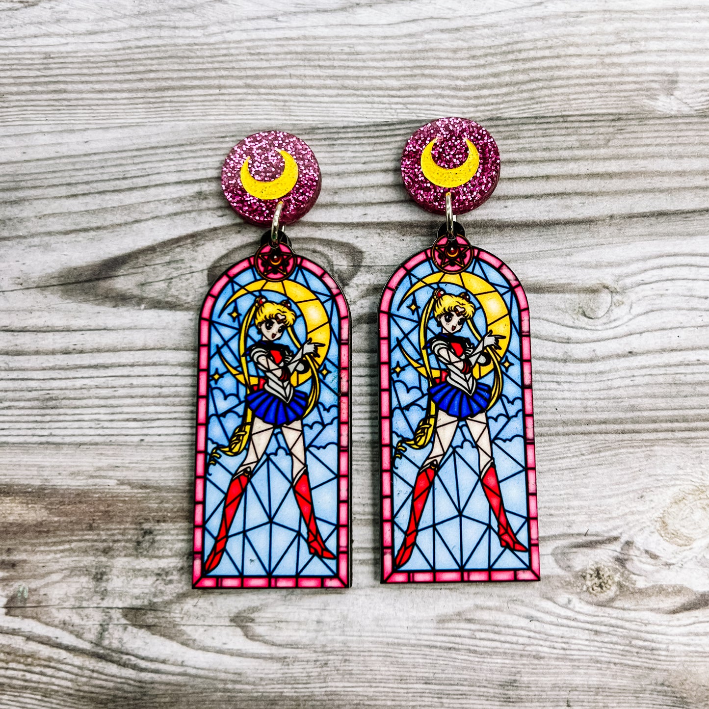 Sailor Stained Glass Dangles (All Characters)