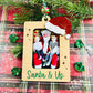 Santa & Me (Us) Photo Ornament