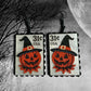Pumpkin Postage Stamp Dangles