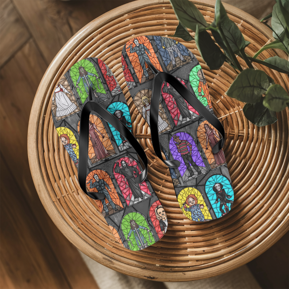 Horror Glass Flip Flops