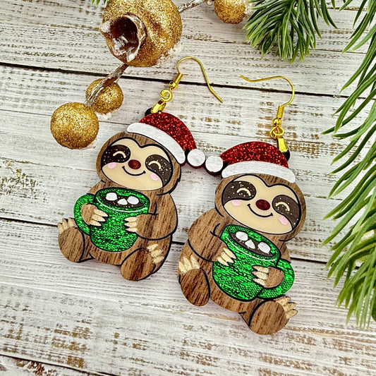 Sloth & Cocoa Dangles