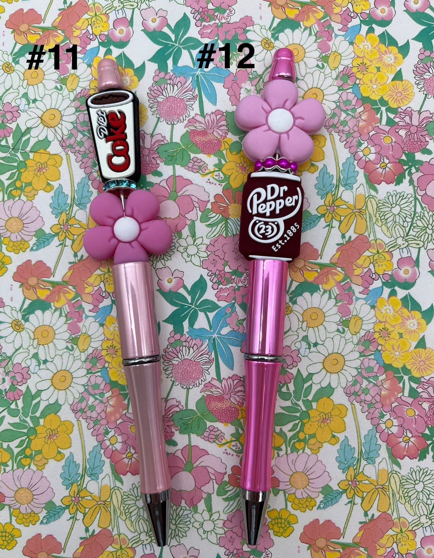 Floral Soda Pens