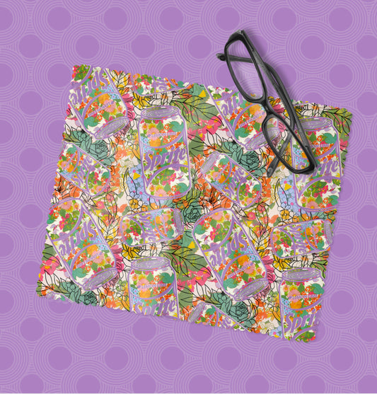 Floral Sprite Eyeglass Cleaning Cloth