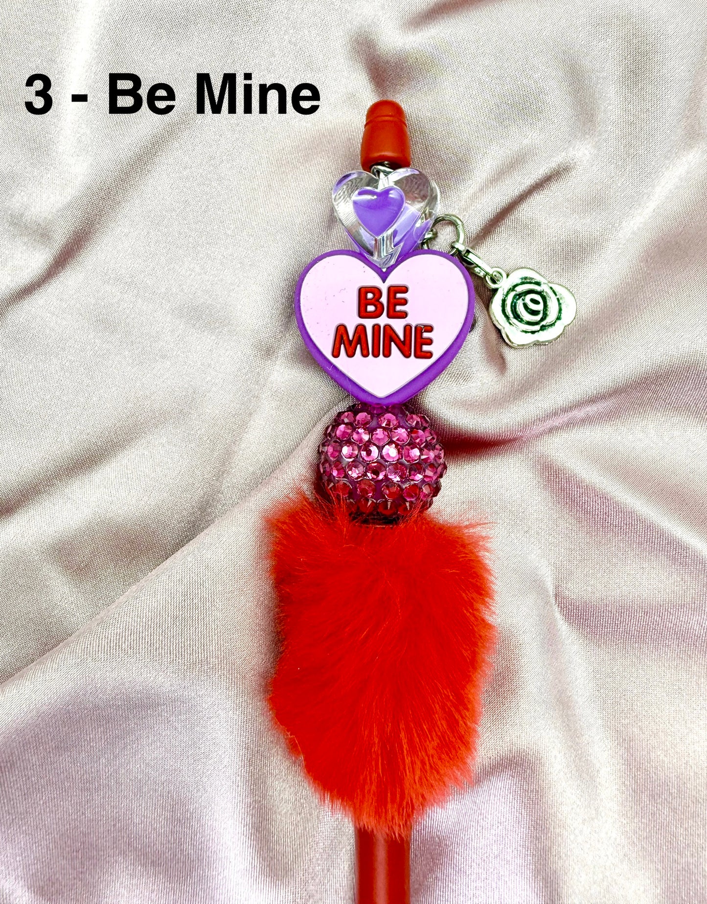 Furry Valentines Conversation Beaded Pens