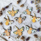 Floral Bee Wood Dangle (4 Patterns Available)
