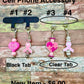 Breast Cancer Awareness Beaded Keychains, Safety Pin Brooch, Cell Phone Accessory