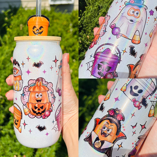 Halloween McDonalds Glass Can Tumbler