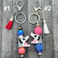 Patriotic Opossum Pens, Keychains