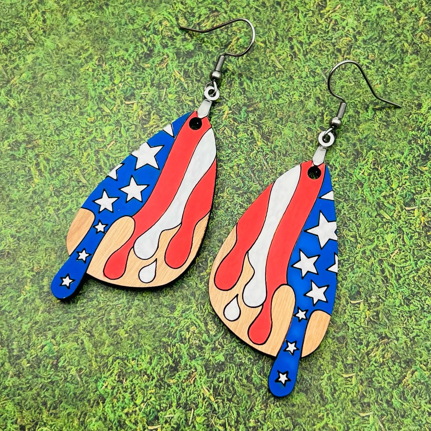 Patriotic Drip Dangles