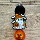Fall / Halloween Beaded Safety Pin Brooches