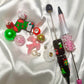 Ok CLEARANCE 2 Piece Fancy Christmas Pen DIY Beadable Pen Mini Kits