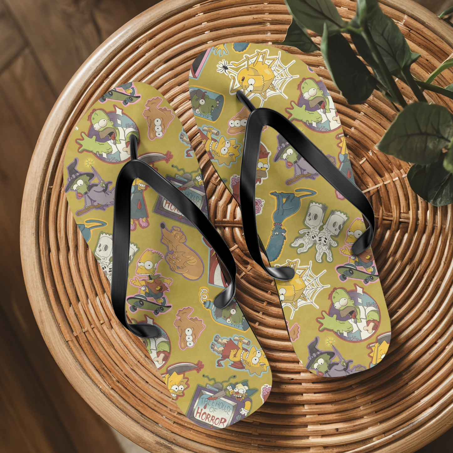 Treehouse of Horror Flip Flops