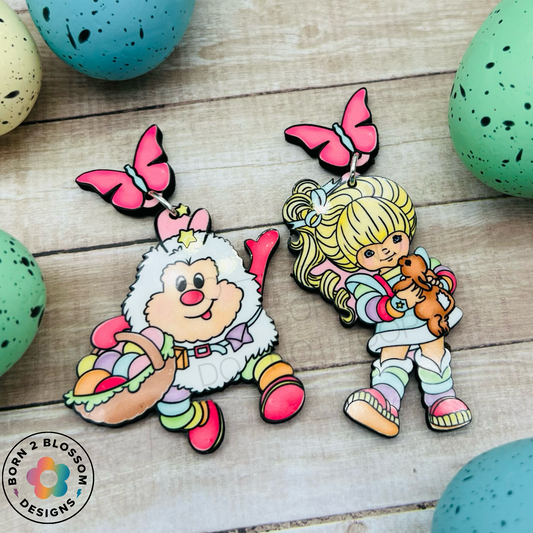 Rainbow Brite Easter Dangles