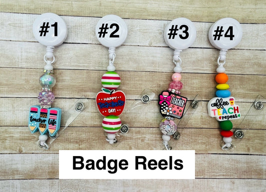 TEACHER Badge Reels