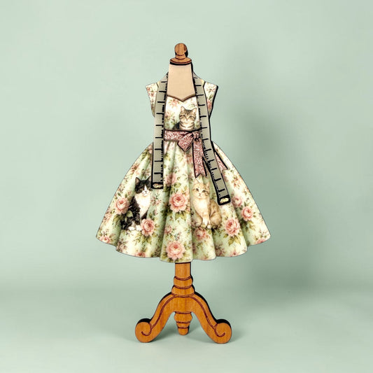 Cat Lovers Dress Form BROOCH