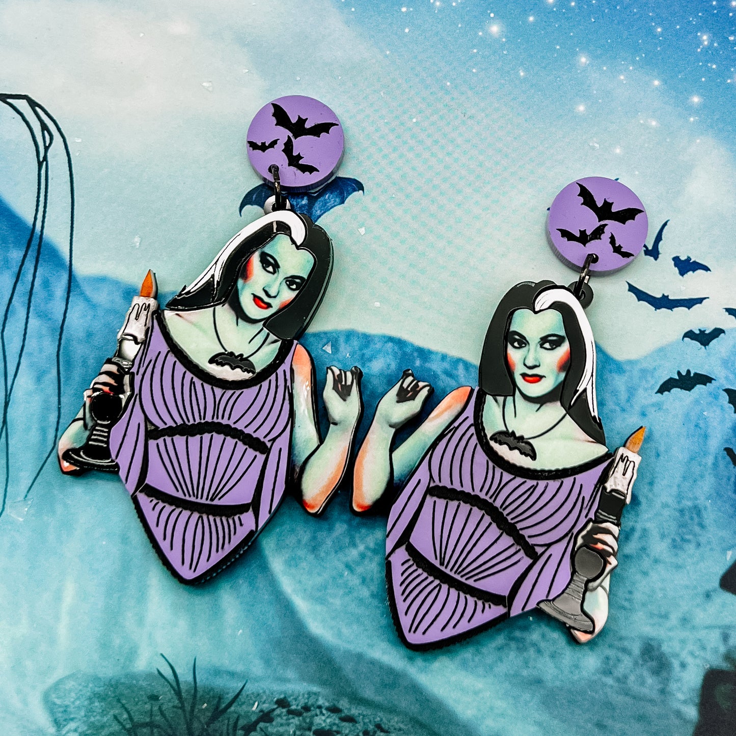 Lily Munster Dangles