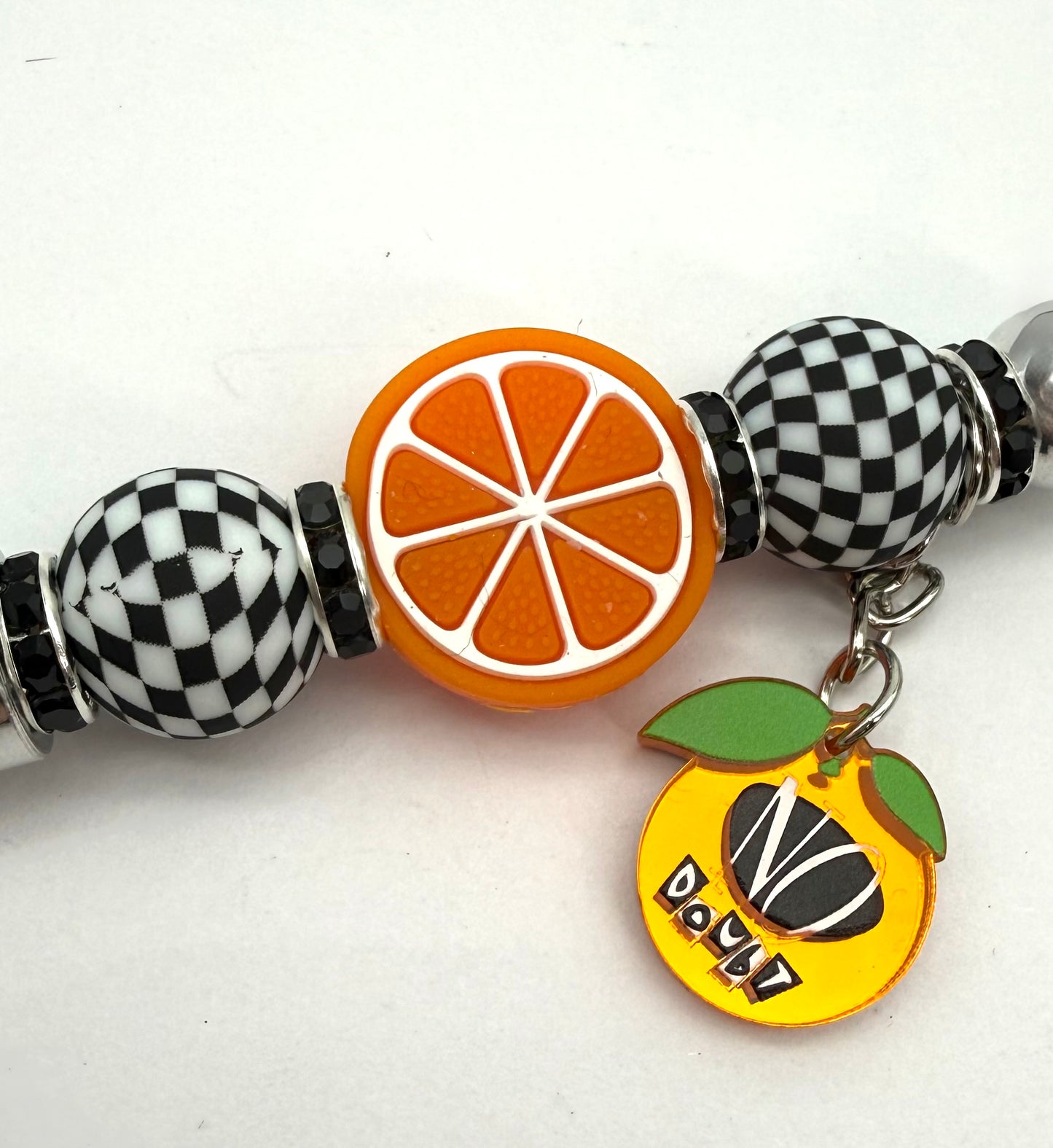 Tragic Kingdom Beaded Keychain