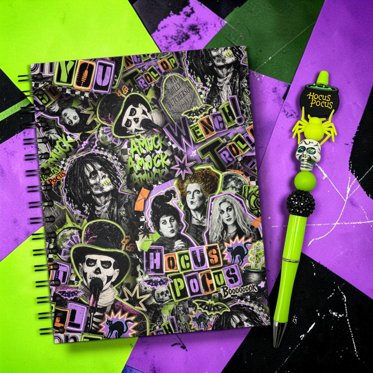 90s Halloween Notebook & Pen Set