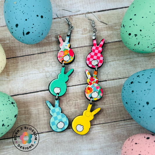 Mismatched Bunny Dangles