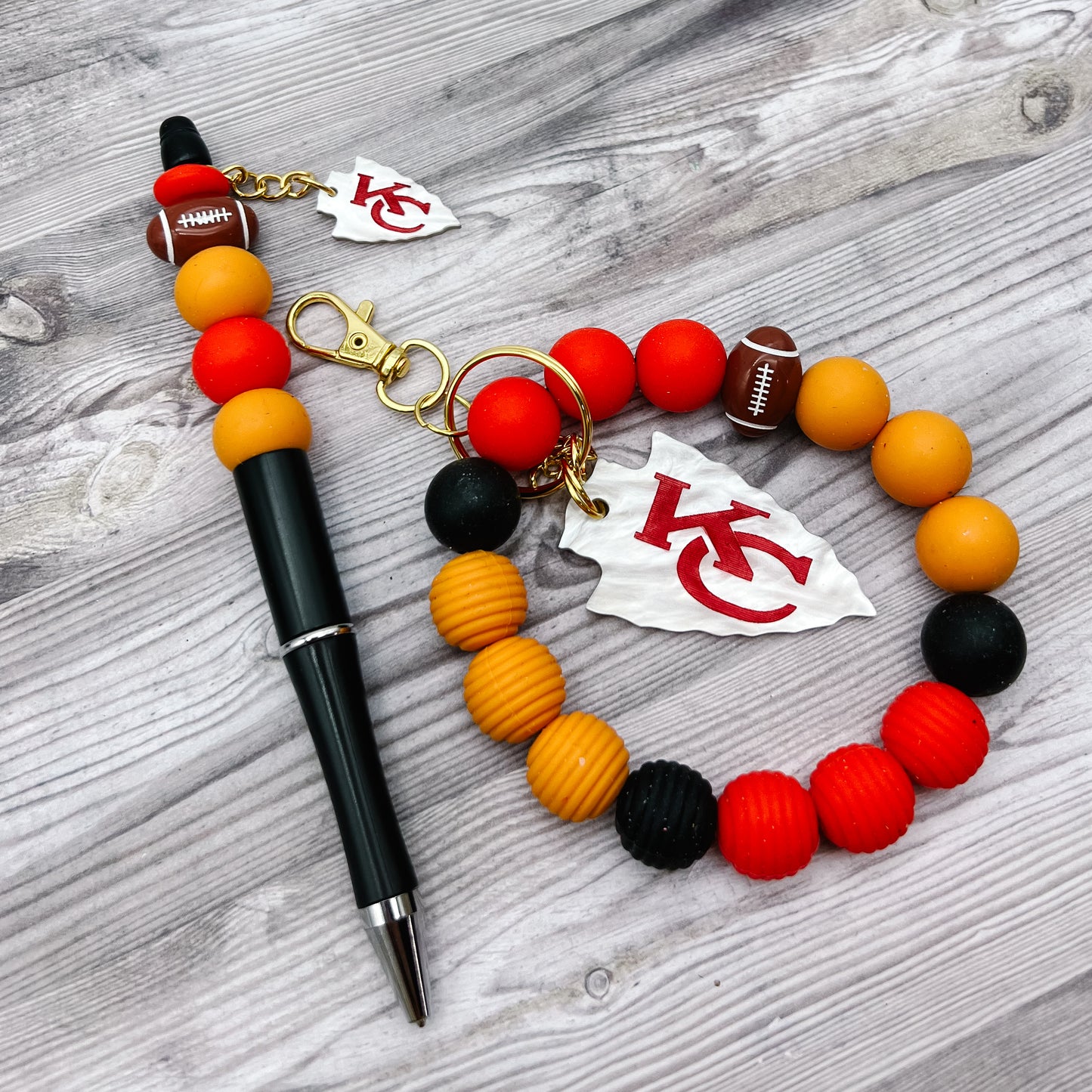 FOOTBALL Pens & Wristlet Keychains