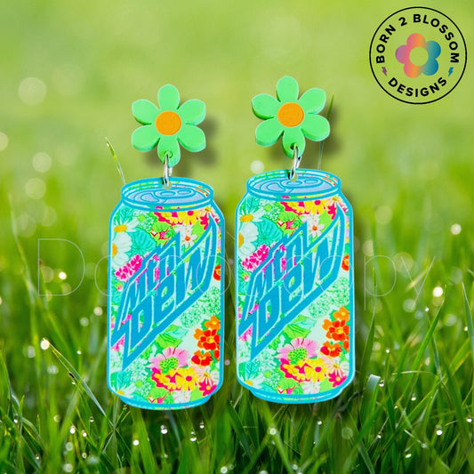 Floral Mountain Dew Dangles