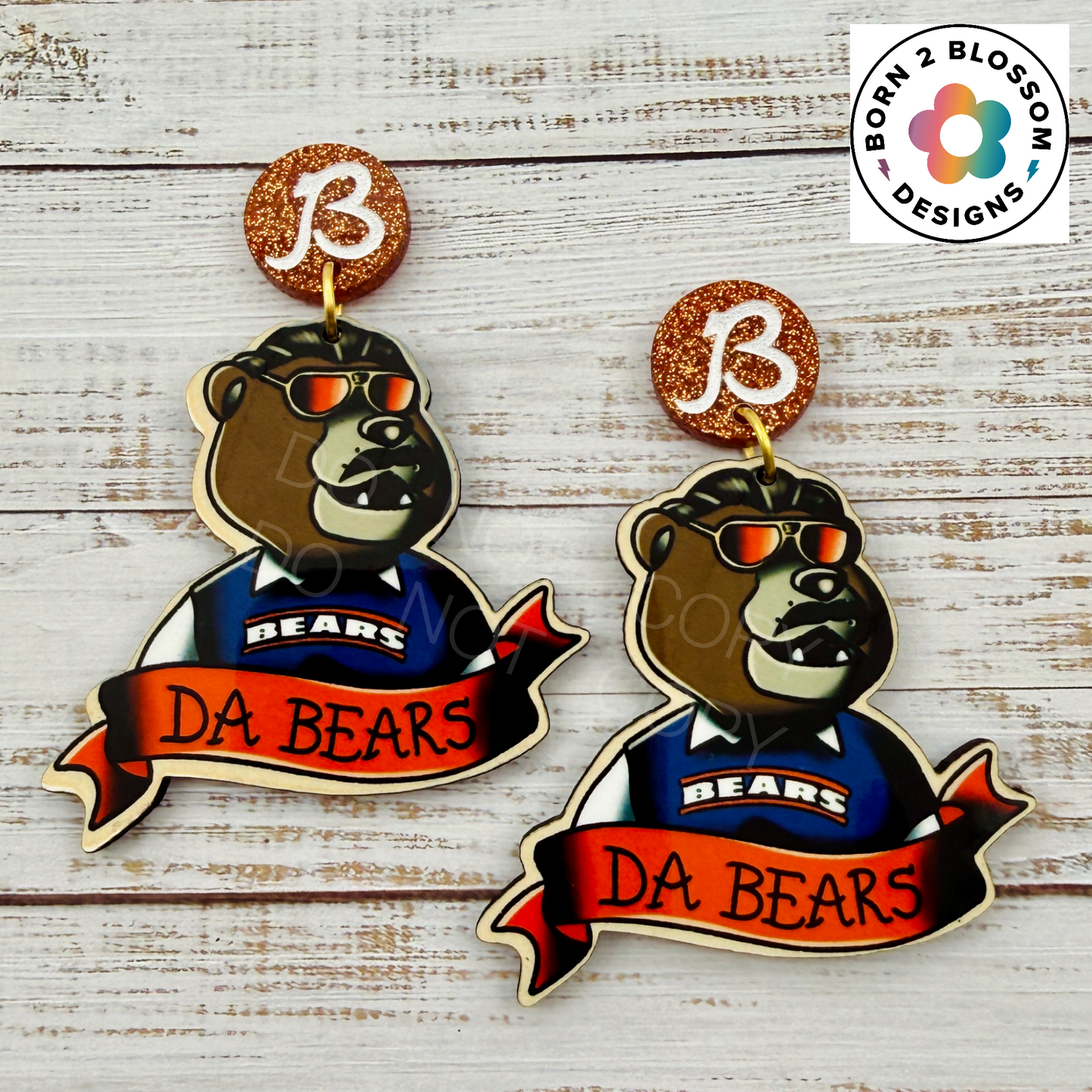 Ditka Bears Dangles