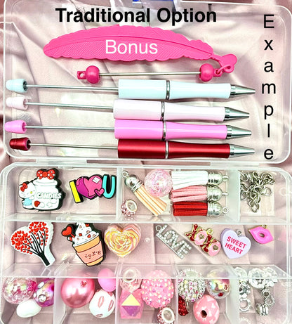 Valentines DIY Beadable Pen Kit