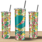 Floral Diet Pepsi Tumbler