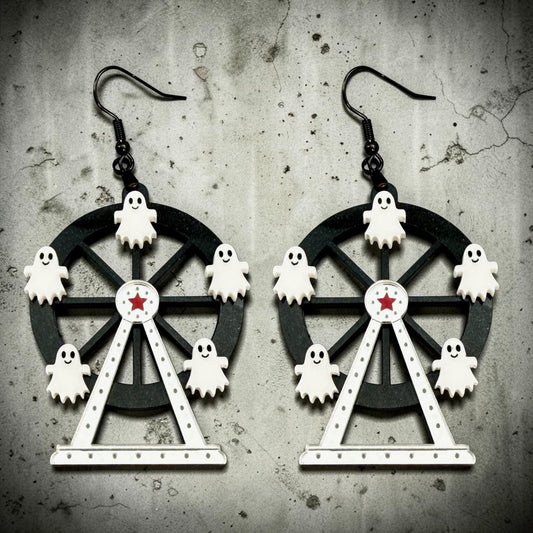 Ghost Ferris Wheel Dangles