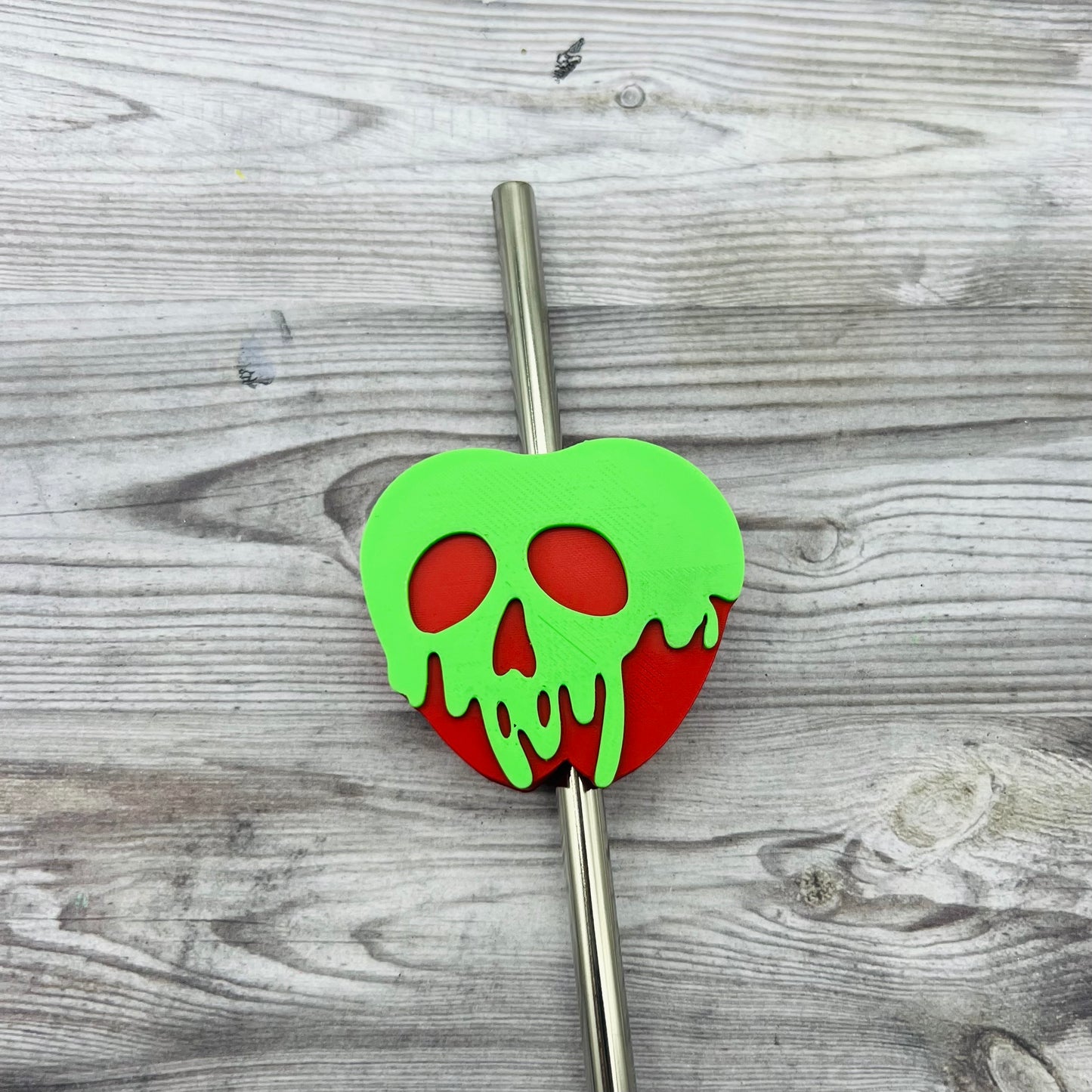 3D Printed Poison Apple Straw Topper