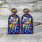 Rainbow Brite Stained Glass Dangles (4 Different Designs)