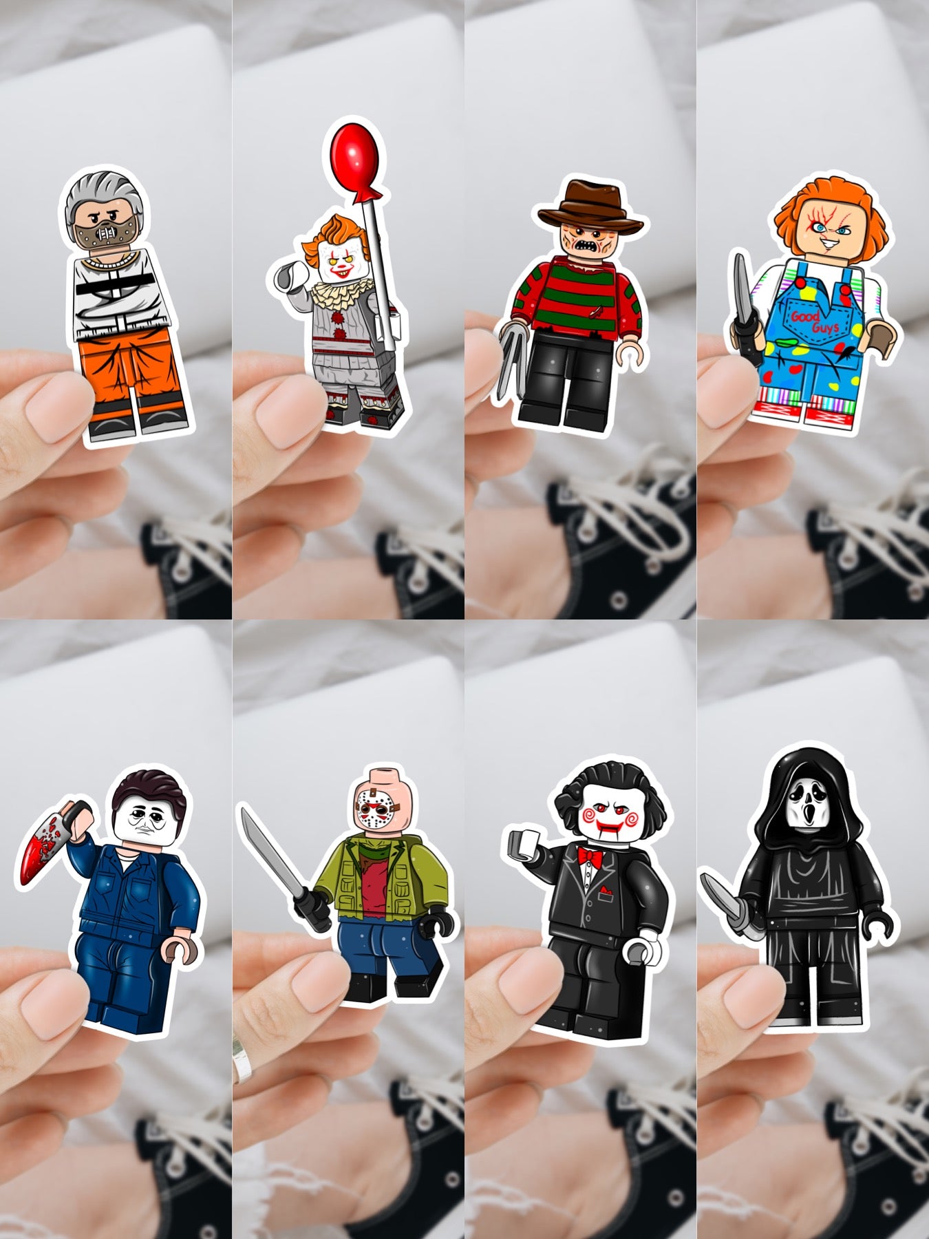 Horror Lego Vinyl Decals (8 Designs Available)